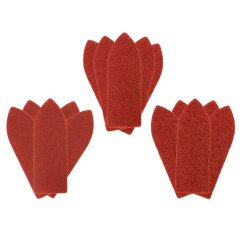 Carta abrasiva velcrata delta 32 x 92 mm, K60, K100, K180, set di 15 pezzi 54H008 GRAPHITE