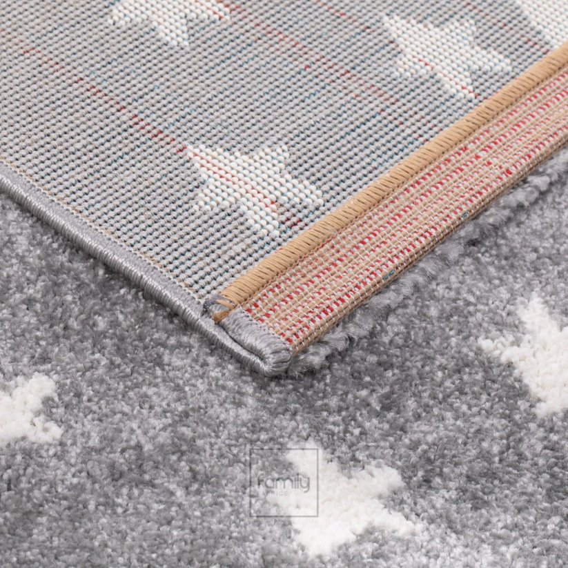 Dětský koberec šedé barvy s motivem kocoura
