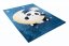 Kinderteppich mit Panda-Motiv auf dem Mond - Die Größe des Teppichs: Breite: 120 cm | Länge: 170 cm