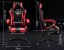 Comoda sedia da gaming con cuscino nero e blu