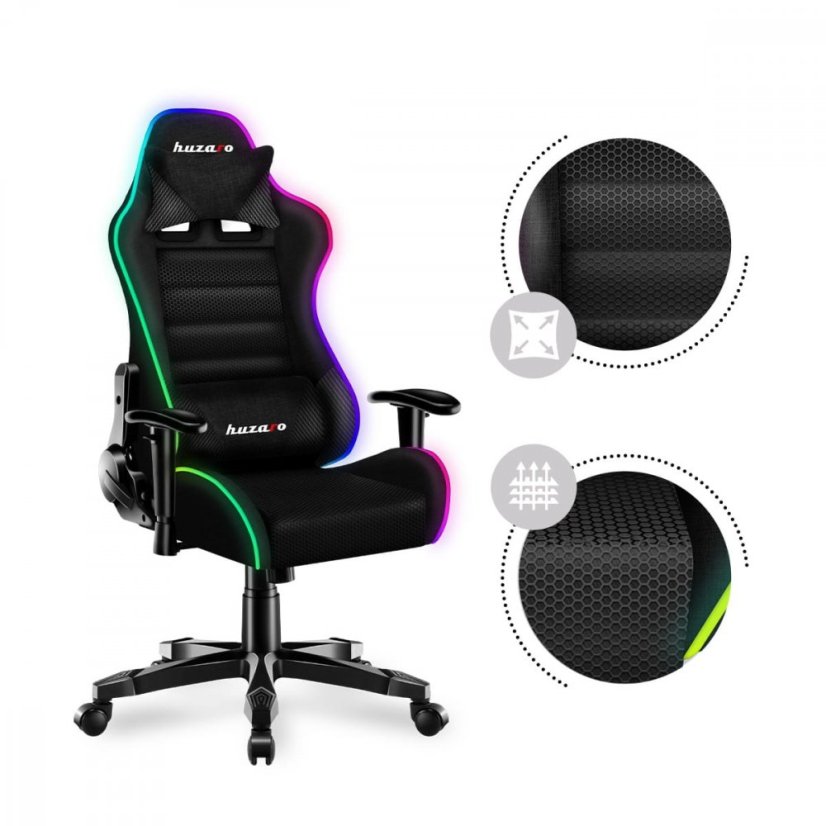 Fantastické herní křeslo pro teenegery s LED osvětlením