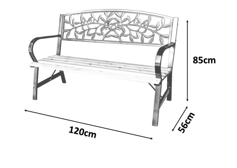Vrtna klop 120 x 56 x 85 cm