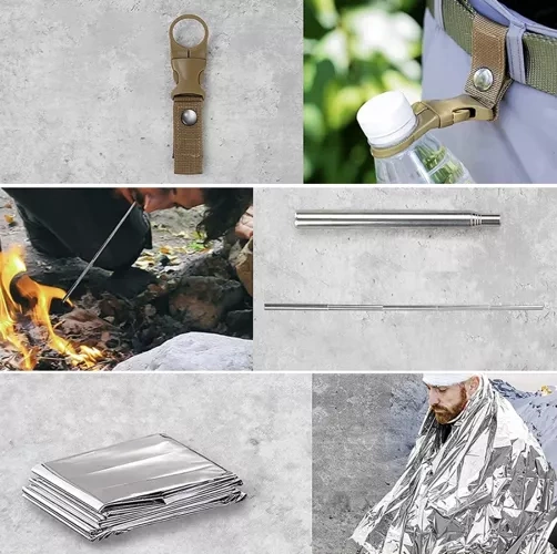Survival Kit 32 in 1 mit wasserdichtem Koffer