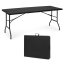Tavolo pieghevole da catering 180 cm - nero