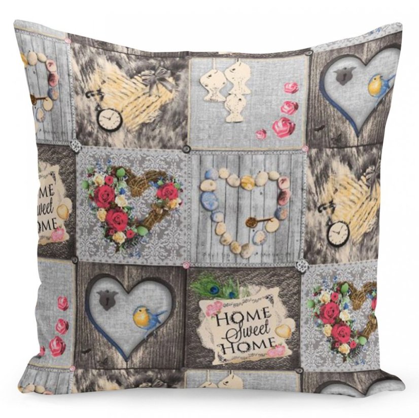 Hnedá obliečka s domácimi vzormi