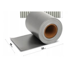 Svetlosivá plotová páska s rozmermi 19 cm x 35 m -  1ks