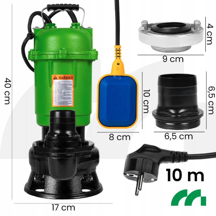 Pompă submersibilă pentru nămol cu tocător MalTec MasterPump 570W