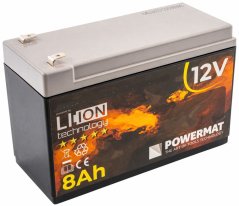 Li-Ion batéria 12V 8 Ah Powermat PM-AKLJ-12V8AM