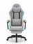 CABRO C501 gamerska stolica s LED rasvjetom i osloncem za noge, do 150 kg, siva