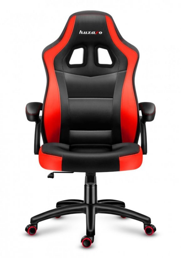 Висококачествен геймърски стол червен FORCE 4.2