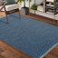 Blauer rutschfester Teppich für den Flur - Die Größe des Teppichs: Breite: 120 cm | Länge: 180 cm