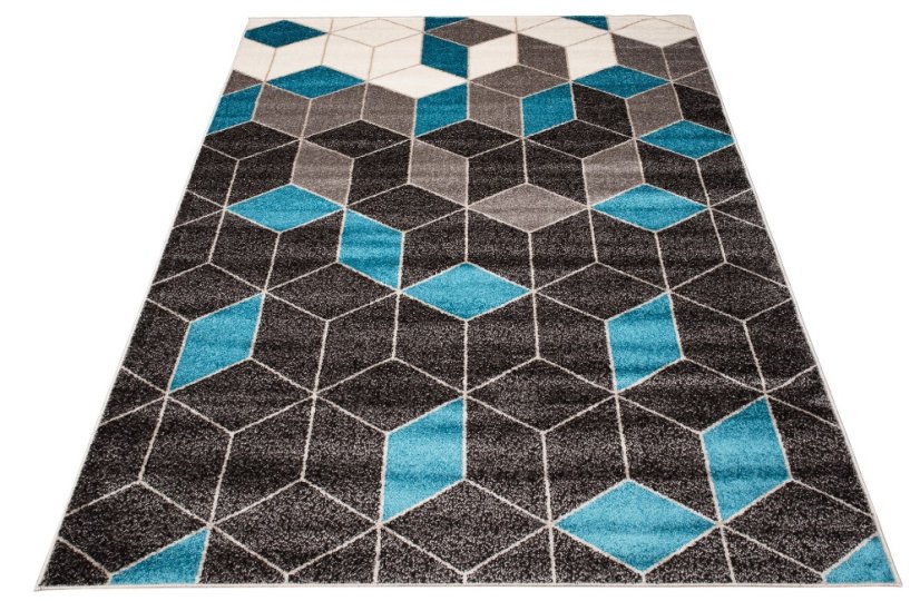 Modern szőnyeg geometrikus mintával