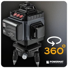 Laser a croce 4D 16 linee 360° verde 40 m con custodia PM-PLK-4DM1