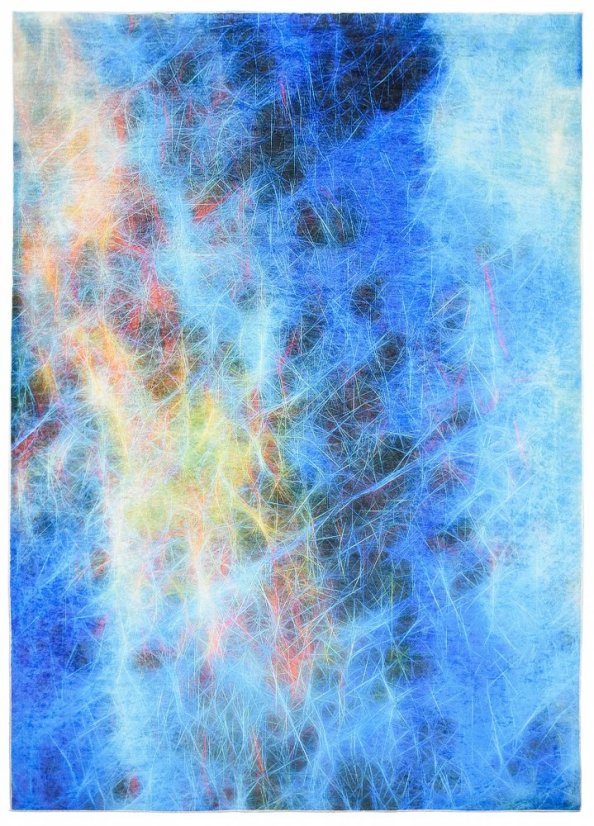 Trendový koberec s farebným abstraktným vzorom 