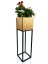Луксозна висока дъбова саксия от колекцията LOFT FIORINO 22X22X80 см