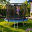 Záhradná trampolína 252 cm (8FT) s vnútornou ochrannou sieťou a rebríkom
