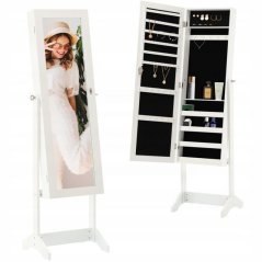 Tükrös ékszertartó szekrény 41,5 x 36,5 x 147 cm