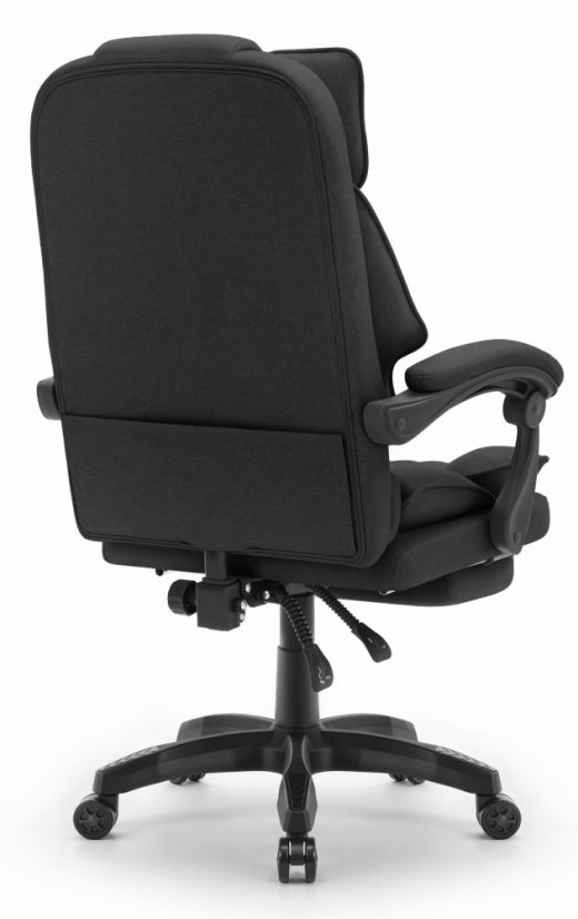 Ergonomická kancelárska stolička HC-1031 s podnožkou - čierna