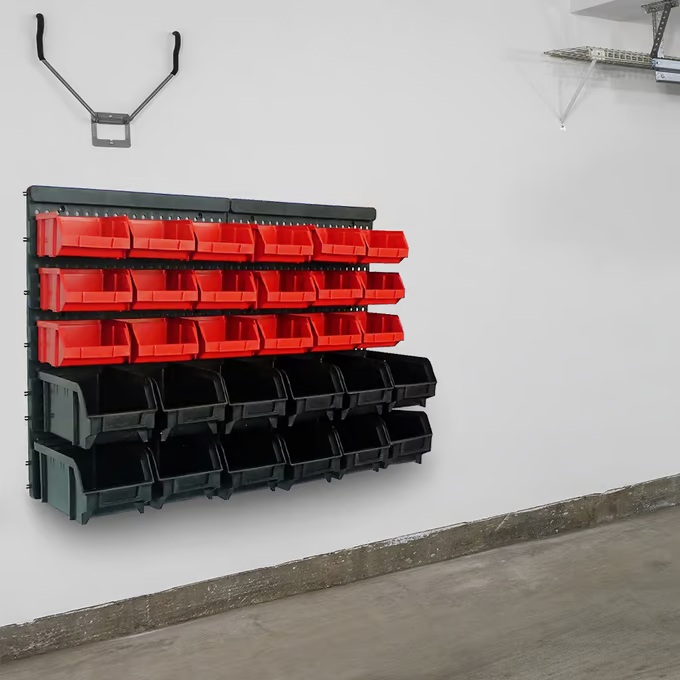 Fali szerszámos polc - 2 darabos készlet, 60 dobozos