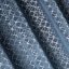 Schöner blauer Samtvorhang mit silbernem geometrischem Muster 140 x 250 cm