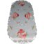 Stola gri de Crăciun cu broderie de om de zăpadă Stola gri de Crăciun cu broderie de om de zăpadă