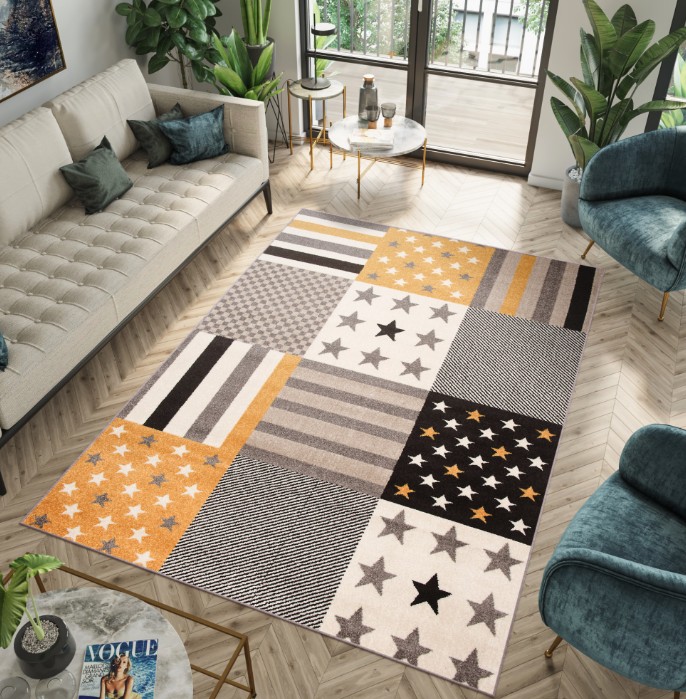 Rozkošný koberec s hvězdami - Rozměr koberce: Šírka: 200 cm  / Dĺžka: 300 cm