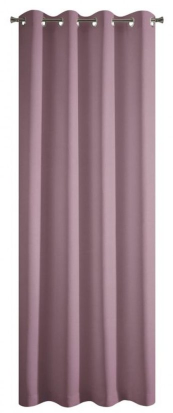 Tmavo ružové jednofarebné závesy do obývačky 140 x 250 cm