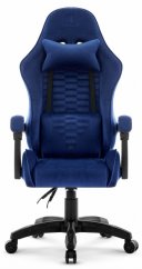 Gaming stol HC-1000 NAVY - žametna tkanina