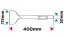 Scalpello piatto HEX 115 x 400 mm 57H575 GRAFITE