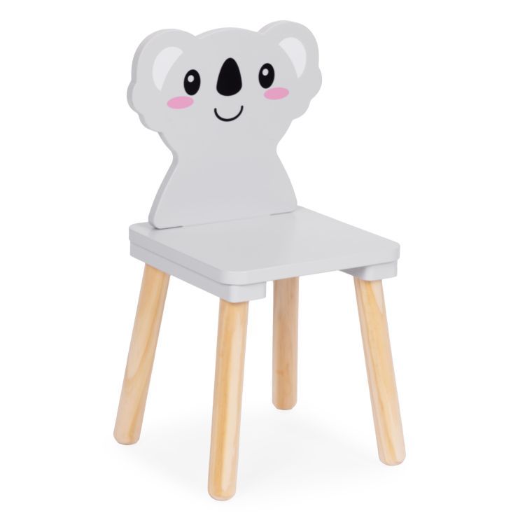 Mobilier pentru copii - masă și 2 scaune cu spătare în formă de koala