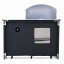 Praktische Campingküche mit 2 Fächern 116 x 52 cm - schwarz Praktische Campingküche mit 2 Fächern 116 x 52 cm - schwarz