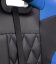 Gaming-Massagesessel mit Fußstütze - blau