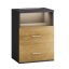 Нощно шкафче Jamie с LED осветление и USB - 55 × 40 × 28 cm