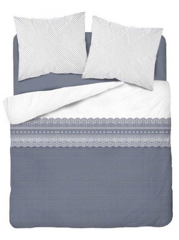 Moderne Bettwäsche aus weißer Baumwolle