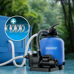 Sandfiltration für Schwimmbad SF110K 13 200 l/h mit Vorfilter