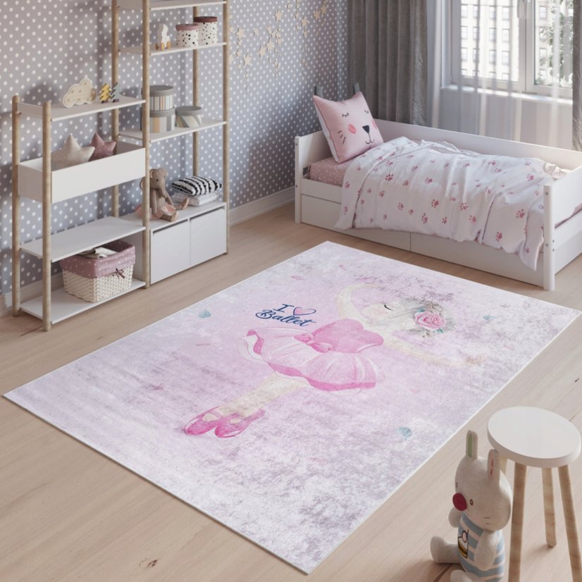 Detský koberec pre milovníčky baletu