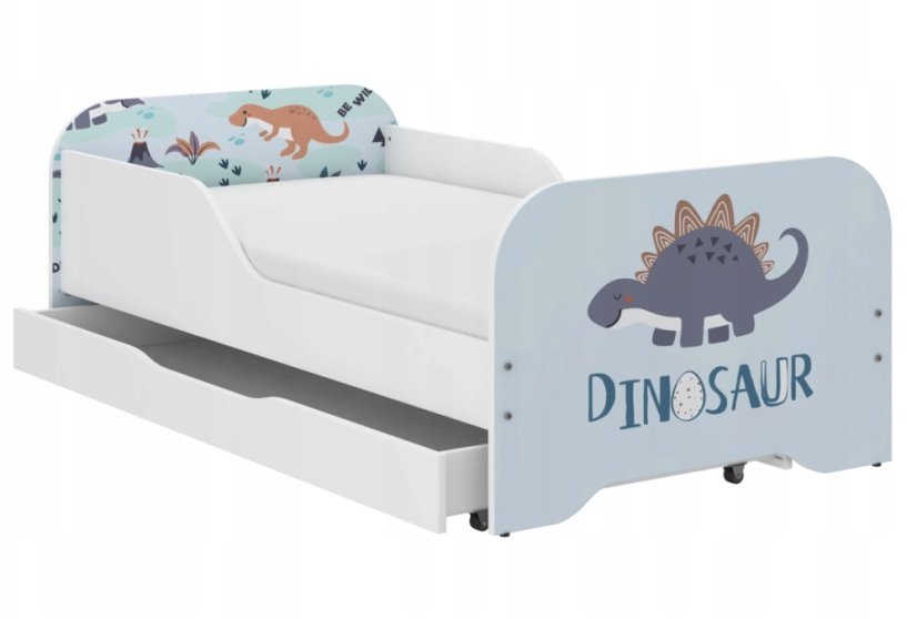 Kompletní dětská postel 140 x 70 cm - STEGOZAUR