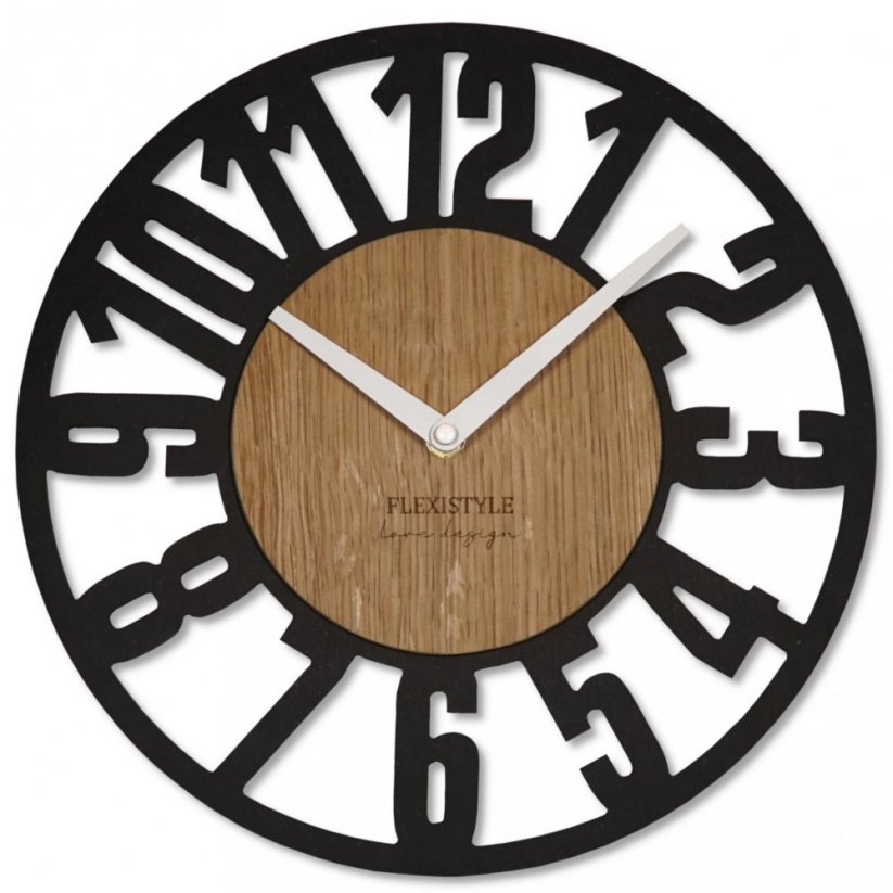 Dizajnerska ura z velikimi številkami 30 cm