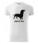 Bavlnené tričko s krátkym rukávom s potlačou psíka - Farba: Biela, Veľkosť: XXL
