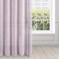 Ružová záclona ALMINA so zavesením na riasiacu pásku 140 x 270 cm