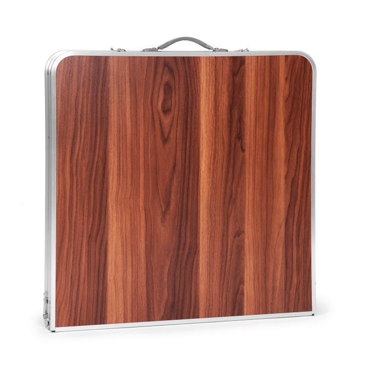 Masă de catering pliabilă 120 x 60 cm cu imitație de lemn