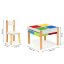 Set di tavolo e sedie per bambini colorati