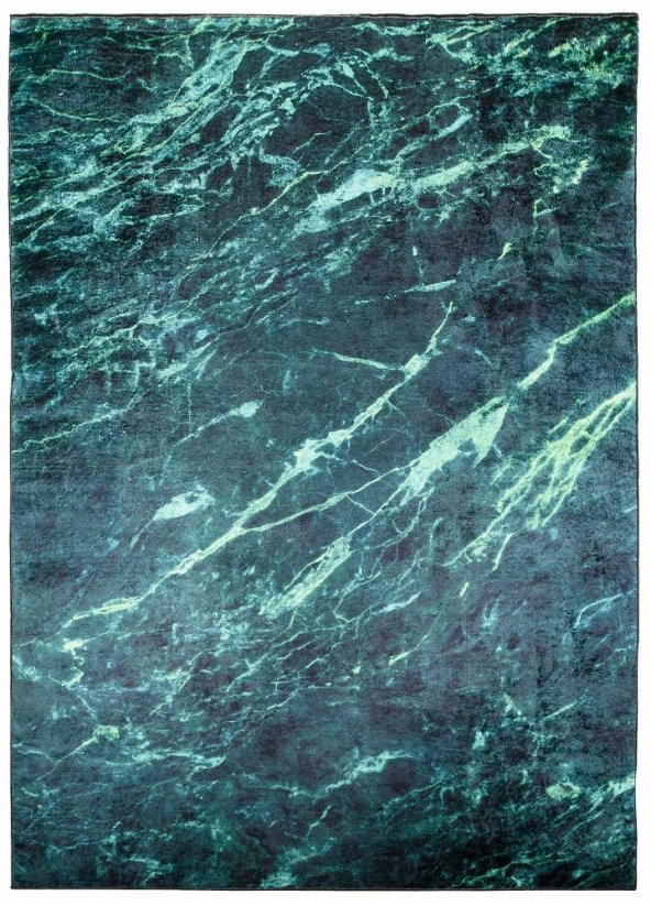 TOSCANA Modern zöld szőnyeg márványmintával 