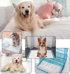 Higiénikus szuper nedvszívó betét háziállatoknak - kék 100 db