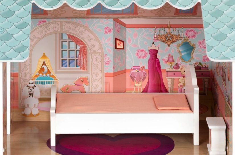 Veľký domček pre bábiky Barbie so súpravou nábytku