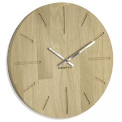 Moderne Wanduhr aus Eiche natur