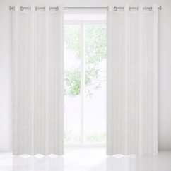 Weißer Vorhang für Kreise 140 x 250 cm
