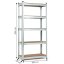 Stabilni metalni stalak za odlaganje s 5 polica 205 x 120 x 45 cm
