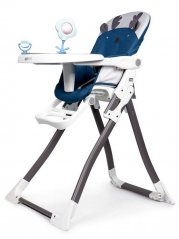 Модерен трапезен стол в синьо