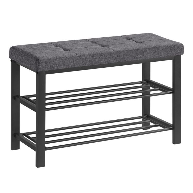 Schuhschrank mit Sitz - 2 Fachböden, Tragfähigkeit 200 kg